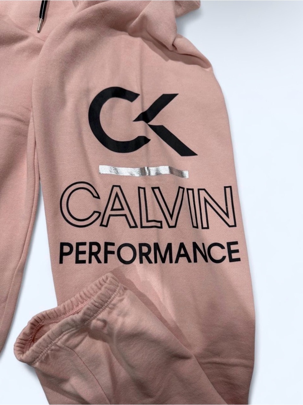 Calvin Klein Blush Pink Performance Sweatpants with CK Logo